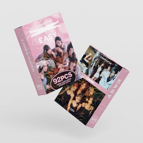 92Pcs (60 Lomo Cards+ 32 stickers) for LESSERAFIM Photocards Set FEARNOT Fans Gift for Boys and Girls (UNFORGIVEN) in Saudi Arabia