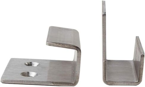 10Pcs Brushed Stainless Steel Picture Frame Fixing Brackets Hooks Ceramic Tile Display Hanging Code U-Shaped Hangers (Inner Width 0.79"/20mm) in Saudi Arabia