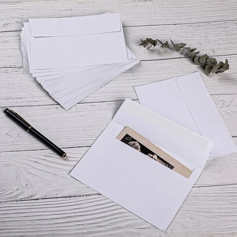 GeeRic 50 Pack Kraft Envelopes Self-Sealing, A7 Greeting Card Mailing Envelopes for Invitations Wedding Announcements Sage Green in Saudi Arabia