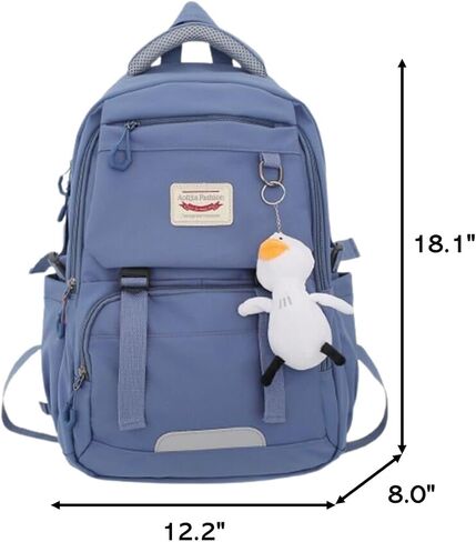 Casual Backpack Large Capacity Cute Backpack Waterproof Camping Hiking Travel College Laptop Travel Woman Man 2024 (Blue) in Saudi Arabia