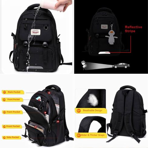 Casual Backpack Large Capacity Cute Backpack Waterproof Camping Hiking Travel College Laptop Travel Woman Man 2024 (Blue) in Saudi Arabia