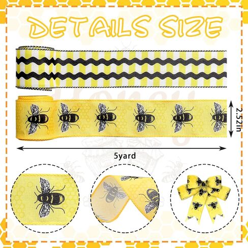 ALIBBON 2 Rolls 2.5" 5 Yd Butterfly Ribbon - Purple Buffalo Plaid Wired Spring Flower Burlap Ribbon for DIY Crafts Bows Making Gifts Wrapping Party Decoration in Kuwait