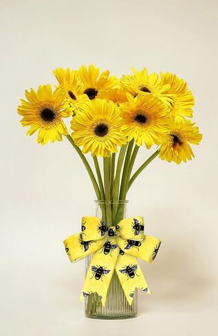 ALIBBON 2 Rolls 2.5" 5 Yd Butterfly Ribbon - Purple Buffalo Plaid Wired Spring Flower Burlap Ribbon for DIY Crafts Bows Making Gifts Wrapping Party Decoration in Kuwait