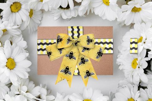 ALIBBON 2 Rolls 2.5" 5 Yd Butterfly Ribbon - Purple Buffalo Plaid Wired Spring Flower Burlap Ribbon for DIY Crafts Bows Making Gifts Wrapping Party Decoration in Kuwait