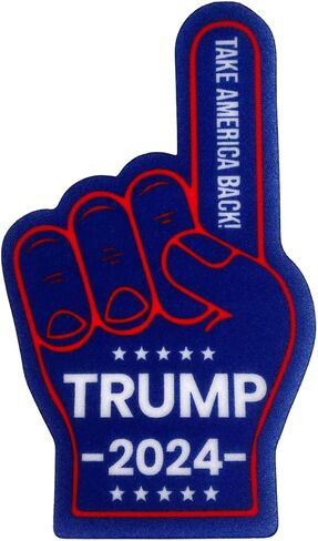 Trump 2024 17"" Foam Finger, Take America Back! Great Gift or Accessory, Durable, Comfortable, Universal Size, MAGA, Navy Blue in Saudi Arabia