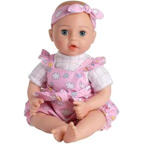 Adora Wrapped in Love Babies, 6-Piece Set Baby Doll with Voice Recorder Feature, Includes, Removable Outfit, Headband, Romper, Pacifier and Diaper, Birthday Gift For Ages 3+ - Precious