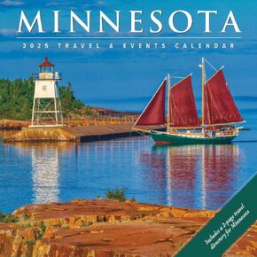 Willow Creek Press Minnesota Monthly 2025 Wall Calendar (12" x 12")
