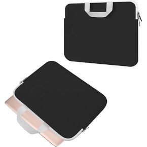 HESTECH 14 Inch Laptop Sleeve Case,Chromebook Cover Case,14 Inch Laptop Bag with Handle Compatible with MacBook Air 15 Inch M2/M3,Macbook Pro 14 Inch M4, M4 Pro, or M4 Max Chip,HP/Dell/Asus/Acer,Black