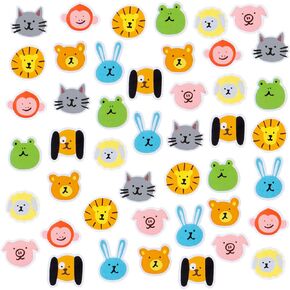 Kawaii Sticker Flakes - Japanese Style Animal Flake Stickers for Journaling, Scrapbooking, Decorating Water Bottles, Phones and Laptops