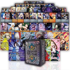 My Hero Academia, Universus 100 Card Bundle, Anime Trading Card Game Set, 100 Common/Uncommon Cards, 15 Foil Cards