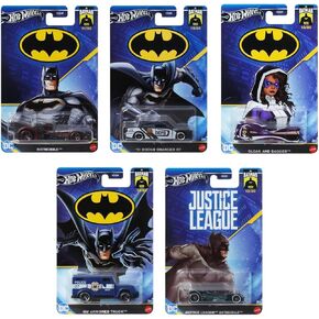 Hot Wheels Batman 2024 Batmobile Complete Set of 5 Diecast Vehicles Bundle from HDG89-956L Release