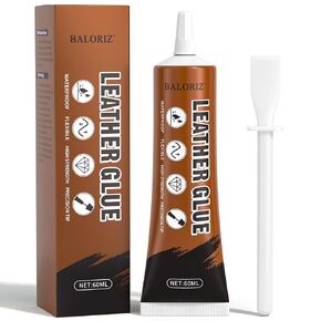 Leather Glue, Permanent Special Fabric Glue Leather Adhesive Repair for Purses, Car Seat, Shoe and Sofa, Heavy Duty Waterproof Adhesive for Leathercraft, Upholstery, Handbag, Leather Working