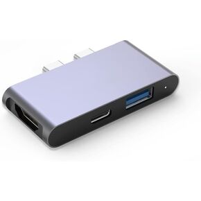 9-in-1 Powered USB C Hub, USB 3.2 Data Hub with 65W PD-in Power Adapter, 3 x USB-C 10Gbps, 4 x USB-A 5Gbps and 2 x 20/45W USB-C PD Charging Ports USB Splitter for Mac, PC and USB Flash Drives