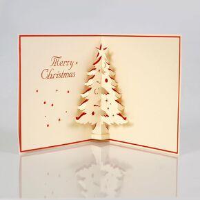 Merry Christmas Santa Claus Tree 3D Pop-Up Card - Handcrafted Heartwarming Greeting Card, Perfect for Spreading Joy This Holiday Season (Santa Claus Tree)