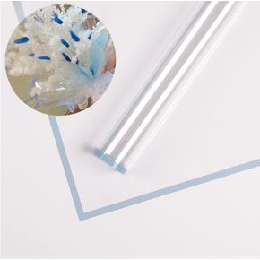JOSON 20 sheets of colored border transparent waterproof wrapping paper, flower shop bouquet supplies, DIY handicrafts, gift packaging or gift box packaging 22.8 * 22.8 Inch (Black)