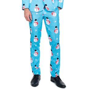 Tipsy Elves Men's Christmas Holiday Suit Pants - Ugly Christmas Sweater Inspired Slacks for Men