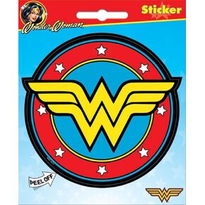 Ata-Boy DC Wonder Woman Stickers, WW Logo Sticker Anime/Movie Stickers - DC Wonder Woman Gifts & Merchandise