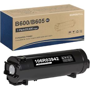 Versalink B600 B605 Toner Cartridge Compatible for Xerox B600 B605 B610 B615 Printer for 106R03942 Toner Cartridge(Black,25,900 Pages)