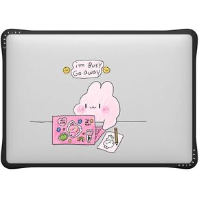 CASETiFY Impact MacBook Air 13" (2018-2020) Case [Enhanced Protective Corner Design/Ventilation Cutouts/Anti-Slip Grip] - Clear Black