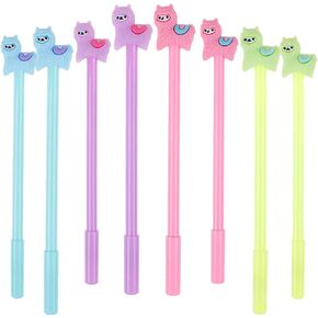 28 Pieces Cartoon Llama Pen Cute Alpaca Gel Pen,4 Colors for School Office Supplies Kids Gifts, Black Ink, 0.5mm Ball Point