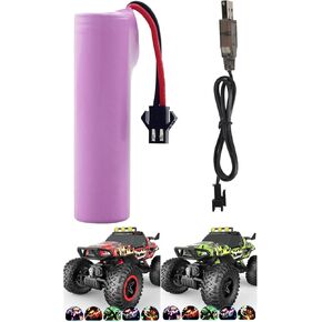 NQD 7.4V 800Mah NiMH Rechargeable Battery with USB Charger Cable Remote Control Monster Truck