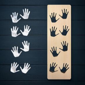 Standard Size Gnome Footprint/Handprints/Shoeprints Stencil for Elf Door Pranks, Dollhouse Décor (Shoeprint)