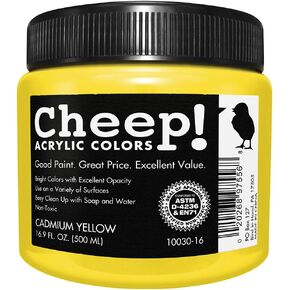 Cheep! Acrylic Paints, 4 oz. Tube - Olive Green, Perfect for Artists - Quality Acrylic Paint - Heavy Body Acrylic Paint - Paint Acrylic - Artist and Student Paint