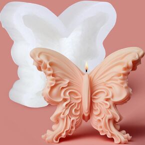 1Pcs Butterfly Mold Butterfly Silicone Mold Butterfly Candle Molds for Candle Making Butterfly Molds Silicone Candle Mold Soap Molds Candle Making Molds Candle Mould for DIY Crafts Home Decorations