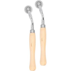 Yuecoom Tracing Wheel, 2PCS Stainless Steel Cardboard Perforator, Sewing Tracing Wheel for Sewing Patterns for Arts Wood and Stainless Steel Pounce Wheel,Paper Perforator Tracing Wheel Sewing