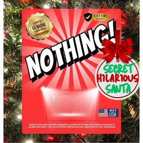 Classy Wino Funny Gag Gift - Nothing! – Hilarious Empty Prank Gifts for Birthdays, Christmas White Elephant & Secret Santa Gift Exchanges – Perfect Joke Present for Family and Friends