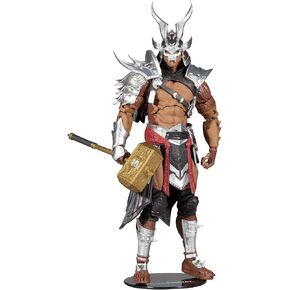 McFarlane Toys Mortal Kombat Shao Kahn (Platinum Kahn) 7" Action Figure with Accessories