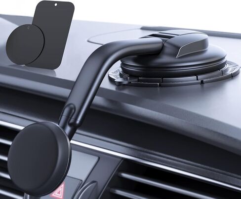 Magnetic Phone Holder for Car, [ Powerful Magnets & Military-Grade Suction] Car Phone Holder Mount Dashboard Windshield Cell Phone Holder Phone Stand for Car iPhone Android Automobile Cradle (Gray) in Saudi Arabia