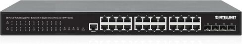 Intellinet 10 Port Gigabit L2+ Managed PoE++ Ethernet Switch with 2 SFP Uplink Slots - 424W Power Budget, Self-Healing, Cloud Management, 19" Rackmount –3 Yr Mfg Warranty-562003 in Kuwait