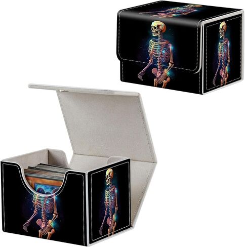 Card Deck Box for MTG, Fits 100+ Single Sleeved Cards, PU Leather Trading Card Storage Box for TCG, CCG, MTG Cards, Strong Magnet Magic Gathering Deck Box, Pink Sea Snail in Saudi Arabia