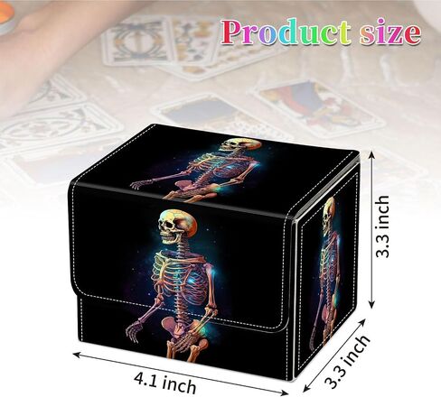 Card Deck Box for MTG, Fits 100+ Single Sleeved Cards, PU Leather Trading Card Storage Box for TCG, CCG, MTG Cards, Strong Magnet Magic Gathering Deck Box, Pink Sea Snail in Saudi Arabia