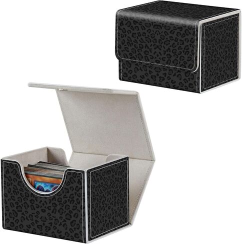 Card Deck Box for MTG, Fits 100+ Single Sleeved Cards, PU Leather Trading Card Storage Box for TCG, CCG, MTG Cards, Strong Magnet Magic Gathering Deck Box, Pink Sea Snail in Saudi Arabia