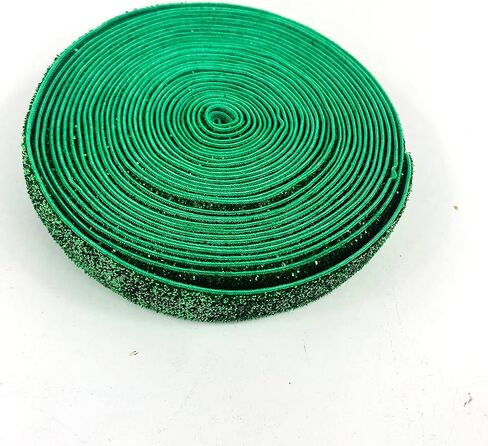 Glitter Elastic Metallic Velvet Ribbon for Hair Ties DIY Crafts,Baby Girl Head Bow 5 Yards 5/8"Inch (Black) in Kuwait