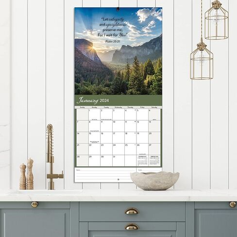 TURNER PHOTOGRAPHIC Bible Verses 12x12 Photo Wall Calendar (25998940008) in Saudi Arabia