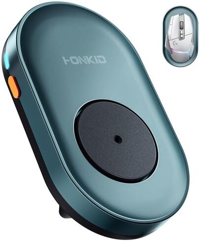 HONKID Undetectable Mouse Mover Jiggler with ON/Off Switch and USB Port Drive-Free,Simulate Physical Automatically Mouse Movement,Prevent Computer Laptop Inactive/Lockdown (Silver) in Saudi Arabia