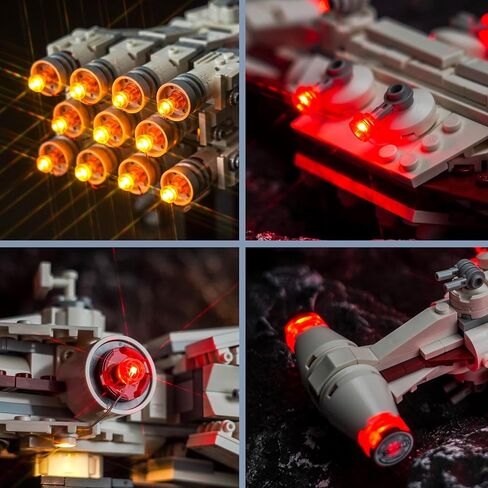 BrickBling LED Light Compatible with Lego A New Hope Tantive IV 25th Anniversary Buildable Starship, Compatible with Lego 75376-No Model in Kuwait