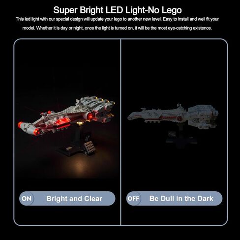 BrickBling LED Light Compatible with Lego A New Hope Tantive IV 25th Anniversary Buildable Starship, Compatible with Lego 75376-No Model in Kuwait