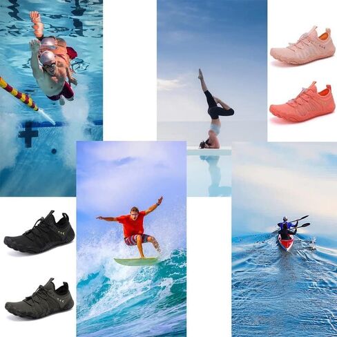 Water Shoes Men Women Barefoot Shoes Outdoor for Beach Aqua Swim Pool River Water Quick Dry Boating Fishing Diving Surfing with Yoga Aerobics in Kuwait