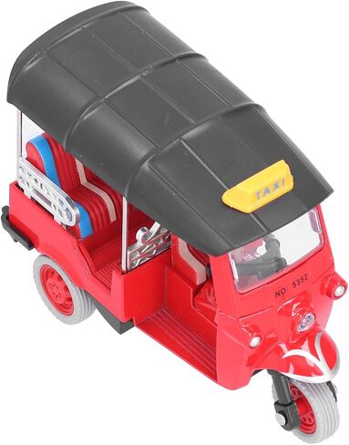 Tricycle Toy, Pull Back Thai Tricycle Simulation Alloy Tuk Tuk Car Model Toy Children Vehicle Toy(Blue) Hand -Made Toys in Saudi Arabia