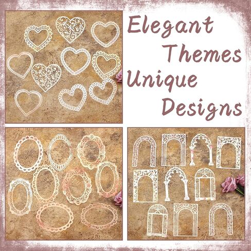 Anvin 30 جهاز كمبيوتر شخصى القصاصات ورقة الدانتيل خلفية خمر القواطع ورقة، إطارات، الزهور القلب ورقة الزخرفية جوفاء لسكرابوكينغ، مجلة غير المرغوب فيه، يوميات الفن، صناعة البطاقات، مخطط، DIY in Kuwait