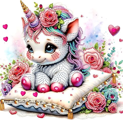 MXJSUA Special Shape Diamond Painting Kits for Adults, Special Shaped Crystal Rhinestones Diamond Art Painting for Home Wall Decoration Gift 12×12 inch, Cute Cartoon in Saudi Arabia