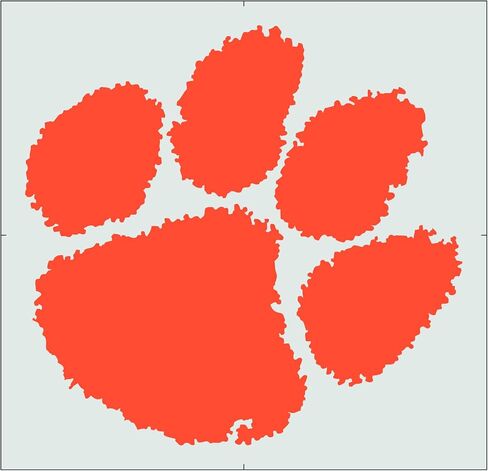 Clemson Tigers Paw Stencil – 12 x 11.54 Inches, Officially Licensed, Durable and Reusable Stencil for Painting on Wood, Walls, Signs, and Home Decor – Perfect for DIY Crafts and Game Day Decorations in Saudi Arabia