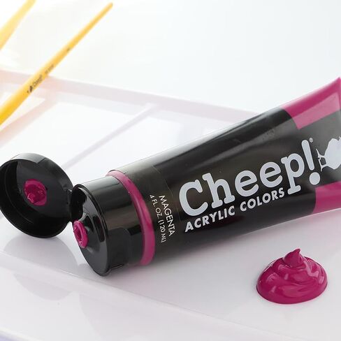 Cheep! Acrylic Paints, 4 oz. Tube - Olive Green, Perfect for Artists - Quality Acrylic Paint - Heavy Body Acrylic Paint - Paint Acrylic - Artist and Student Paint in Saudi Arabia