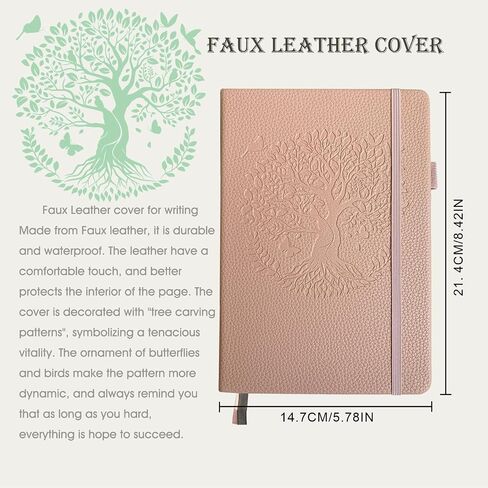 Lined Journal Notebook for Women，352 Pages A5 Hardcover Leather Journals，100 Gsm Paper Thick Journal for Writing,Travel,Business,Work，School,College etc (A5, purple) in Saudi Arabia