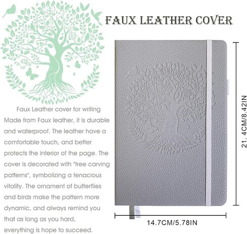 Lined Journal Notebook for Women，352 Pages A5 Hardcover Leather Journals，100 Gsm Paper Thick Journal for Writing,Travel,Business,Work，School,College etc (A5, purple) in Saudi Arabia
