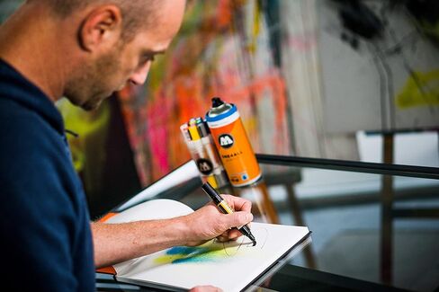 MOLOTOW ONE4ALL Acrylic Twin Pump Marker, 1.5mm and 4mm Nibs, Signal White, 1 Each (227.411) in Saudi Arabia